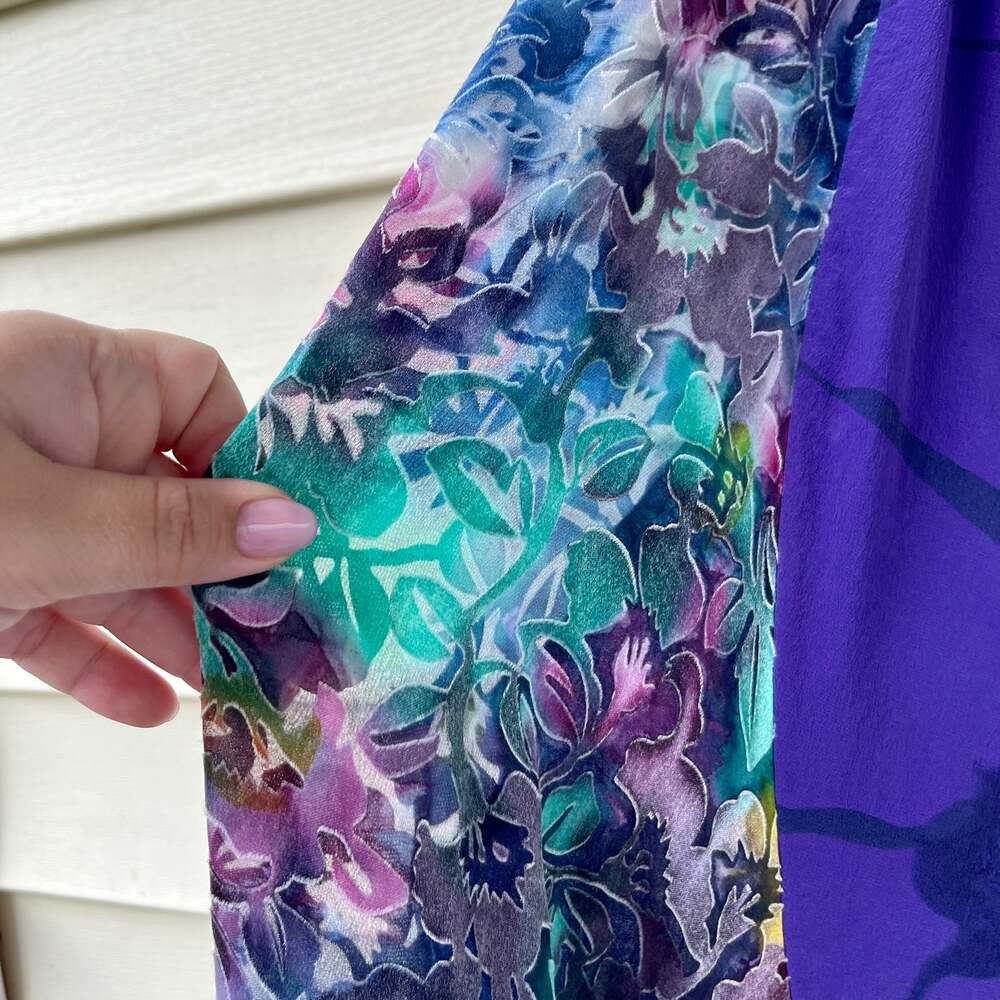 Vintage Blackfish Studio Handpainted Semi Sheer Skirt - Picture 2 of 4